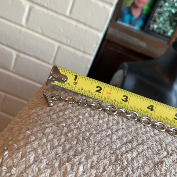 💗Silver Toggle Heart Necklace Vintage - Picture 5 of 6